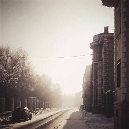 Volumetric #light #sunny #day #fog #Magnitogorsk #MGN #Urals #winter #свет #солнечный #день #туман #