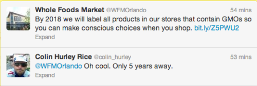 colinhurley: “ Ohh, Whole Foods. I like you but get your shit together. ”