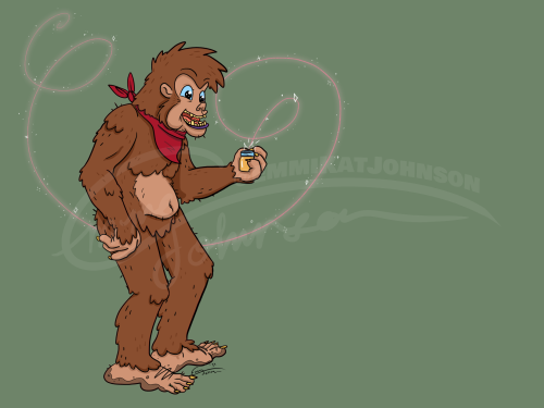 Here’s a concept for a bigfoot character&hellip;.he’s already changed a lot since this so you’ll pro