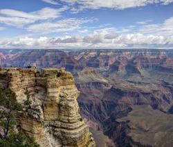 americasgreatoutdoors:   105 years ago today, President Teddy Roosevelt designated the Grand Canyon as a National Monument. This photo shows Mather Point. Not a bad view right?Photo: W. Tyson Joye, National Park Service   