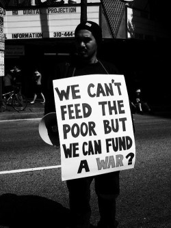 So silly american.  Of course they could feed the poor.  Lots cheaper than a war.  Also they do in fact feed the poor.  Soup kitchens, food banks.  Etc.  At least thats what they have in Canada.  Does the states not do that?