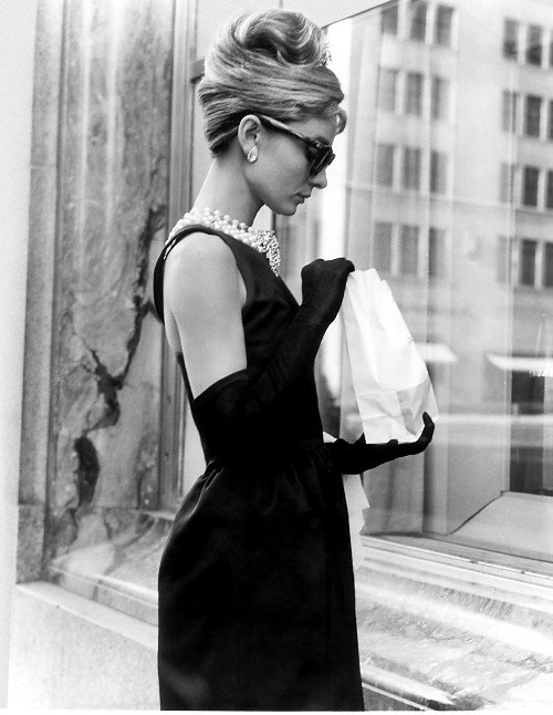 Audrey Hepburn as Holly Golightly in the 1961 film Breakfast at Tiffany’s.