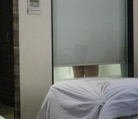 Teasing the hotel service guy.. By Picadilla