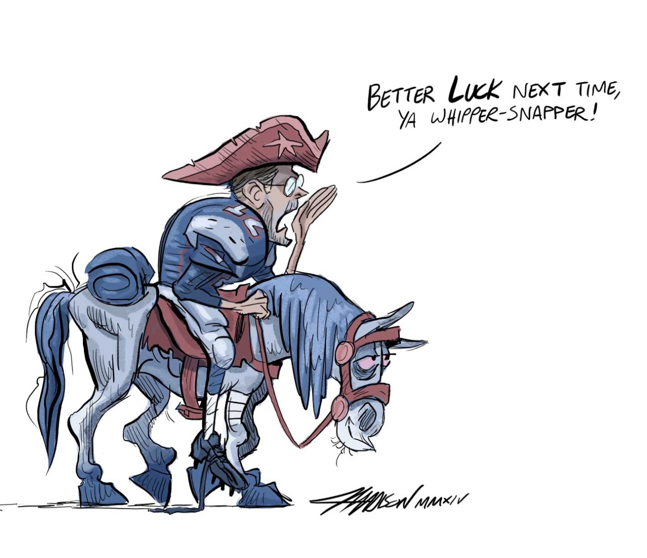fantasyfootballart:  Great night for the Patriots. Their biggest fan Heidi Jo Gilbert