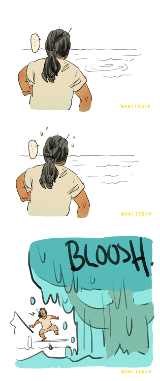 naniiebimworks:Going Fishing. Mer!Chirrut and Captain Baze