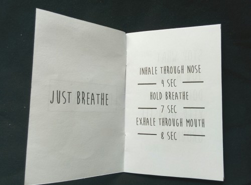 Soo&hellip; I made a small Panic Book for people who suffer from anxiety. It can easily fit into you