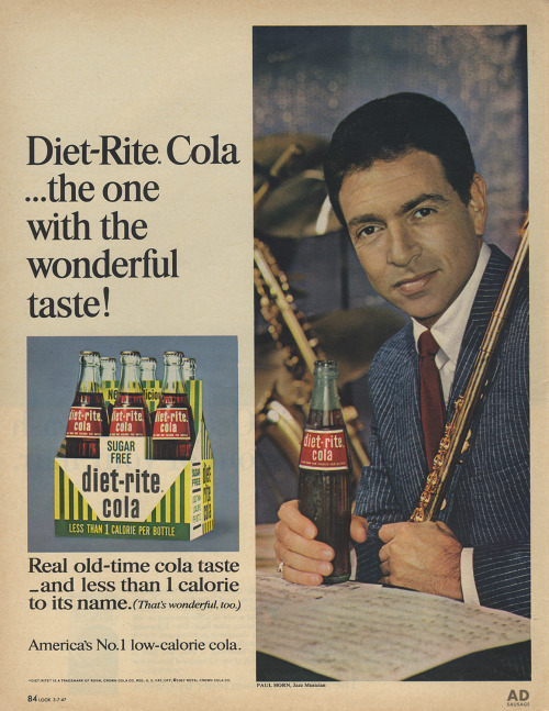 Porn photo Paul Horn / Diet-Rite Cola, 1967