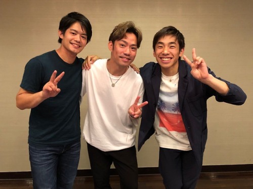 magicaleggplant:Taka, Dai and Nobu at 2018 PIW Shiga! (x, x) They did an interview together for Quad