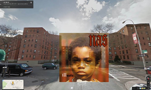 aintralph: yasboogie: Iconic Hip Hop Albums in Google Street View 3 of these are Queens.