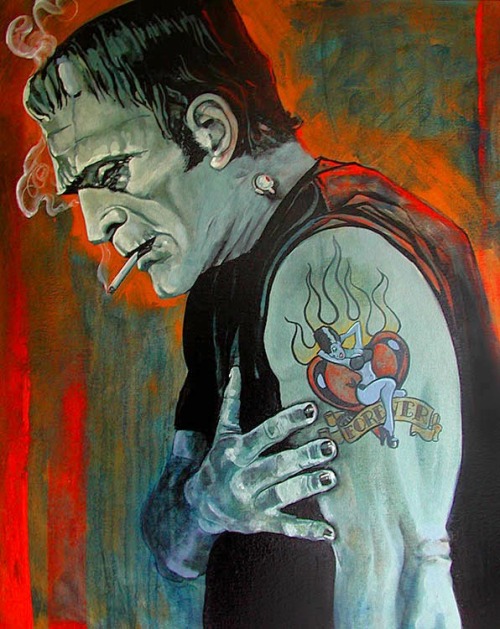 xprettypistolx: The be all end all of strange and beautiful love. *Smiles.*Artist - Mike Bell