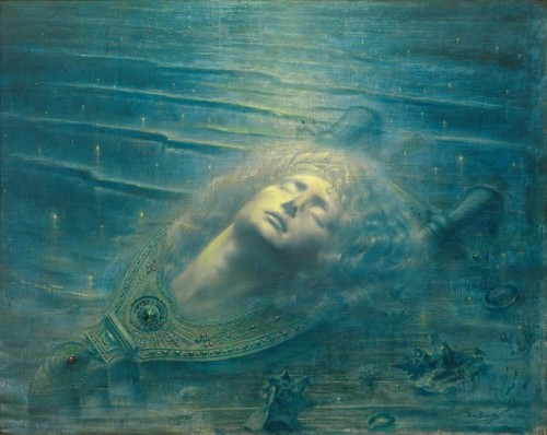 Jean Delville - The Death of Orpheus (Orphée mort) (1893)