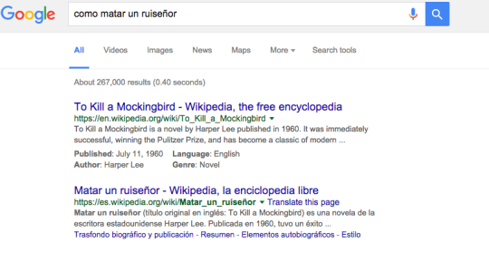 Out of curiosity, I wanted to know how exactly you kill a mockingbird. Turns out Google doesn’t want me to find out.