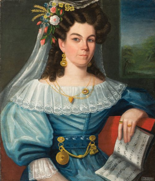 Portrait of Elizabeth Thatcher Corbin Major Jameson, Culpeper County, Va., (1831). Thomas Jefferson 