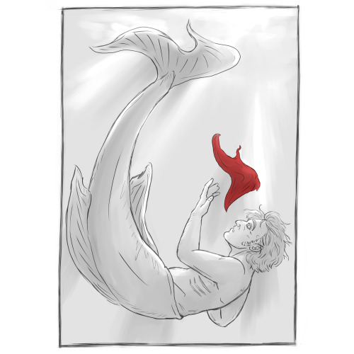 sungmee: nearly complete in time for mermay, but i made an ofmd mer AU!stede rescues ed after he get