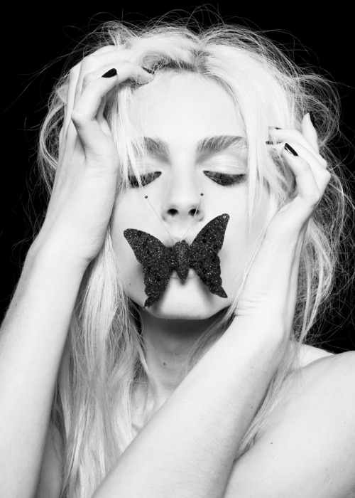 honeykick:  How Many Lies (Andrej Pejic)  Photographed by Sabine Villiard, >bmm magazine, March 2011