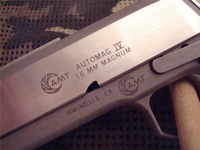 gunrunnerhell:  AMT Automag IV As you can see on the photo of the slide, this Automag