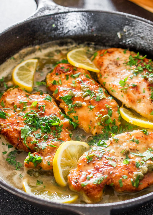 Porn Pics do-not-touch-my-food:  Lemon Chicken Piccata