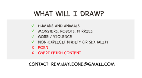 neuroleptix: Commissions are open. Drop me a line! Terms of service, contact info and text version o
