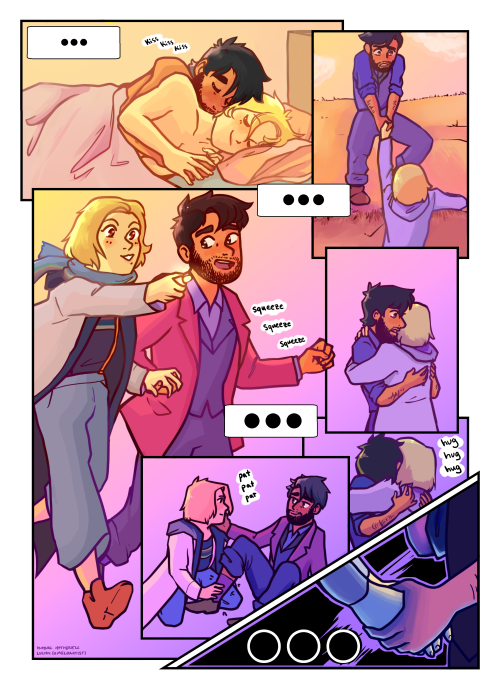 three knocks p.6first page | previous | next pagewritten and drawn by me, color work with isabel hat