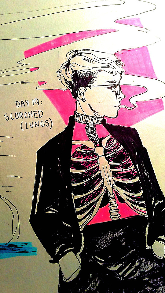 INKTOBER DAY 19: Scorched