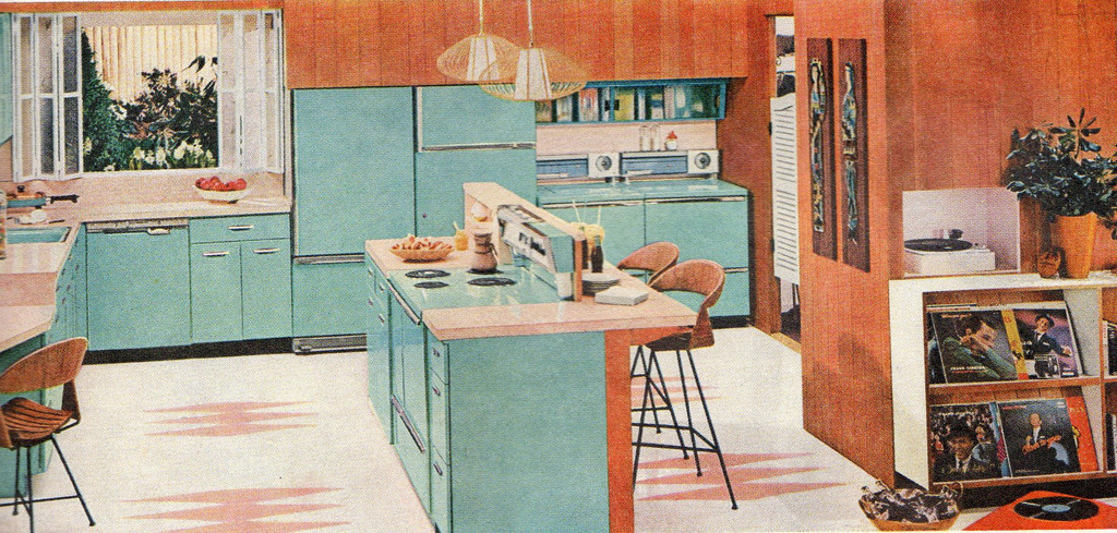 theniftyfifties:  A 1958 General Electric Kitchen  