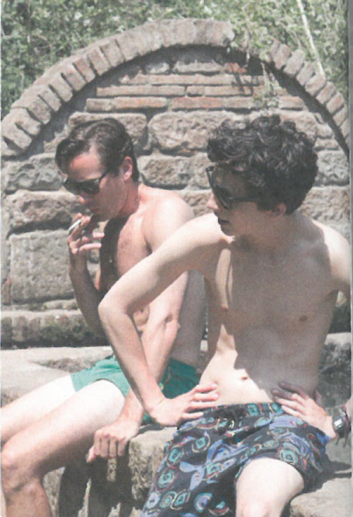 chalamettimothees: cmbyn bts pics from call me by your name japanese photobook