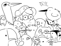 purplethinks:I just drew a bunch of birbs