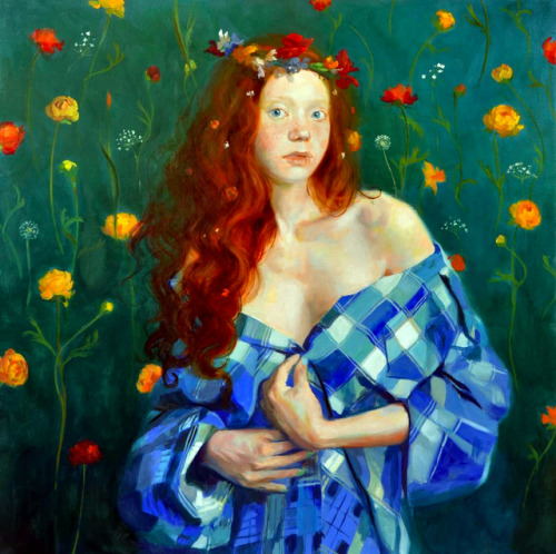 “Héloïse en flore” (2017) by French artist Sophie Morisse (*1962).