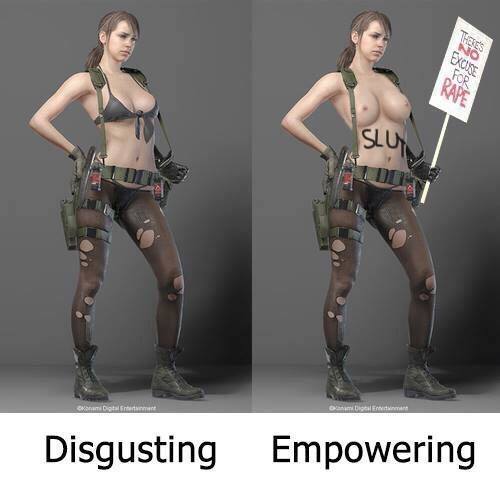 thetremblingofmyhand:deus-vulting-intensifies:Feminist gaming logic lol. I have never seen a video g
