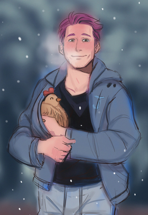 alephammers:First snow of the winter! doodle based on (x) by Eric Chakeen