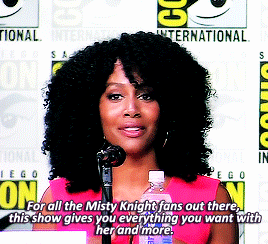 netflixdefenders:  Simone Missick on Misty Knight“This iconic woman who is so strong,