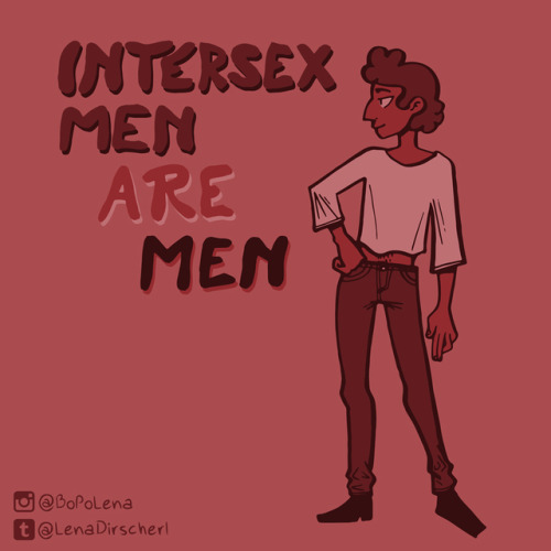 Intersex men are men. Just like trans-men and cis-men! ♡It’s that simple..This is illustration 13 of