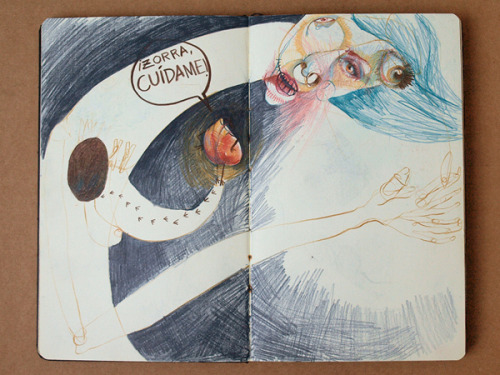 devidsketchbook: DIRTY MOLESKINE Artist Marina González Eme (behance)