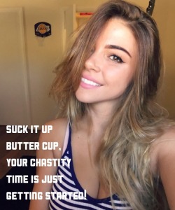 Male Chastity caption