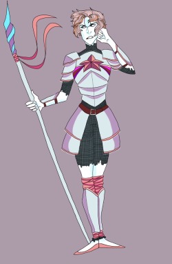 dr-floss:  Medieval Pearl??? Idk this was sitting in my sketchbook and I decided to color it 