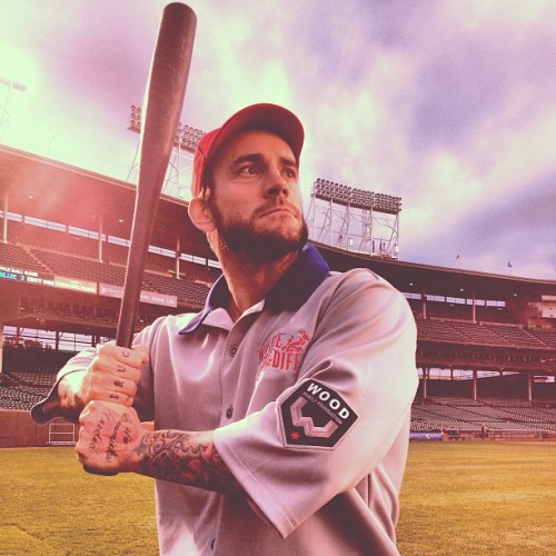 rfgarysgirl1976:  Wow look at him he looks so good here.   http://instagram.com/wwe  You mind if I hold your bat for you?! ;)