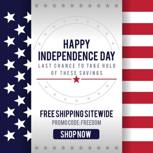 This Independence Day enjoy free shipping site...