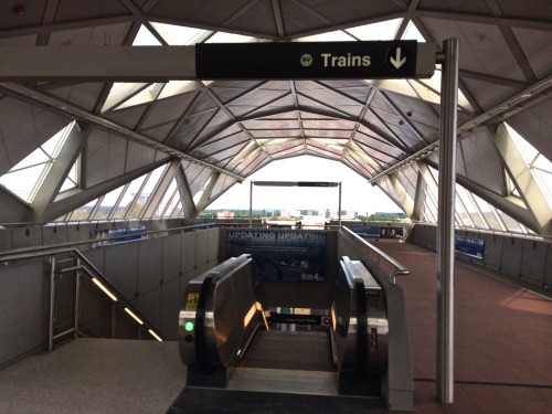“Down To Trains,”  Tyson’s Corner Station, Silver Line, WMATA Metro, McLean, 2014.A few days ago the