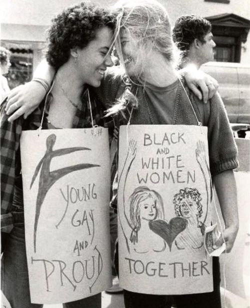 lgbt-history-archive: “YOUNG GAY AND PROUD” – “BLACK and WHITE WOMEN TOGETHE