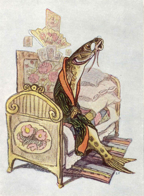 russianfolklore:Evgeny Rachev’s illustration for fables of Ivan Krylov.