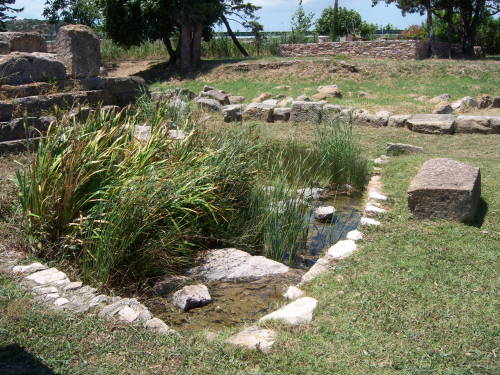 The sanctuary of Artemis at Brauron, situated in one of the few wetlands of Attica. Artemis was the 