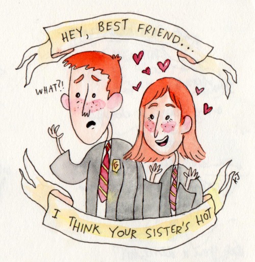 chaseross: aworldofexperiences: mer-ow: An official post of my Harry Potter Valentines (including so