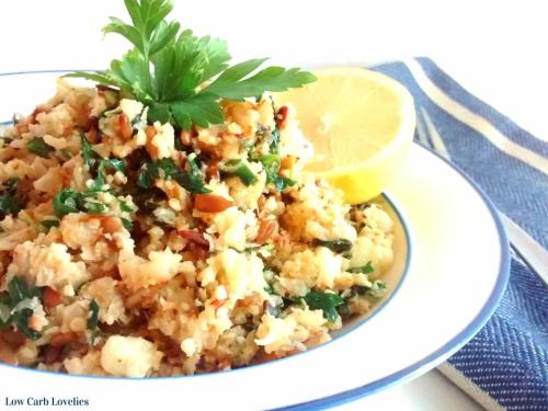 Lemon, Garlic &amp; Herb Cauliflower CouscousYou could call it cauliflower rice, but I prefer to thi