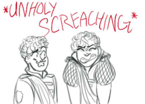 fanartfunart:While this is mostly a “my brother stole & started wearing my clothes just to be an