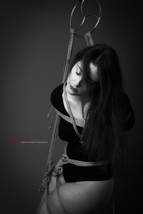 redrope-shibari:  kitt3n in ropes, ropes porn pictures
