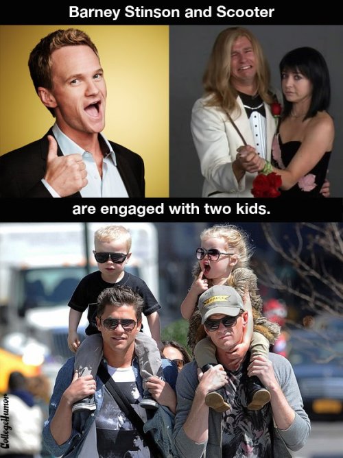 yeswaitforit: TV Characters You Didn’t Know Were Married in Real Life The How I Met Your Mothe