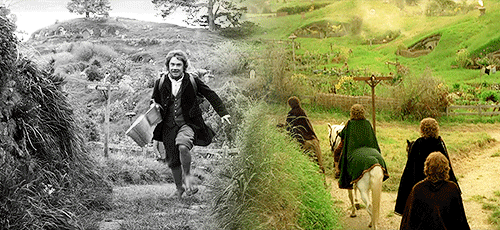 loriendesse:  lotr/the hobbit places, 60 years apart 