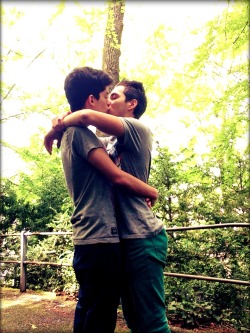 gaykissesandlove:  Antony &amp; Raúl. 02.04.2013 antonylebavard.tumblr.com aswissboy.tumblr.com 