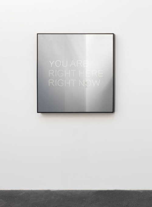 visual-poetry:  »you are right here right now« by jeppe hein 