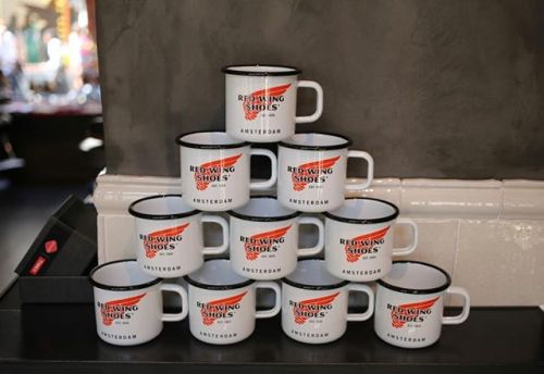 Do you already own a Red Wing Amsterdam enamel mug? Good for camping, a cup of coffee, to keep candy